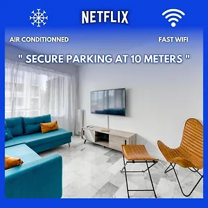 4p Modern & Secured Parking Appartement